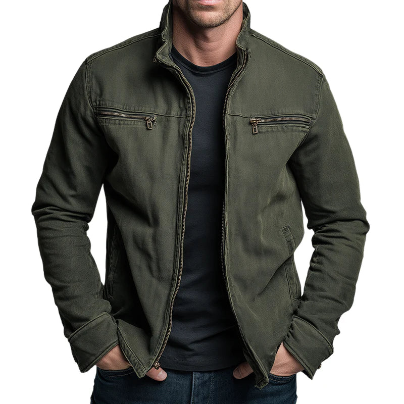 Dean Vintage Cotton Zip Jacket