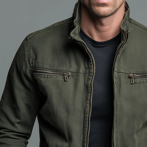 Dean Vintage Cotton Zip Jacket